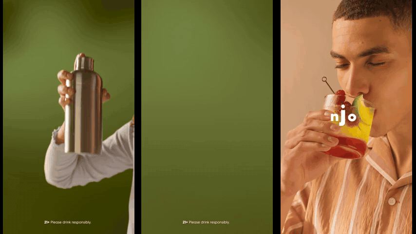 Shake, clink, sip. The social finish of the cocktail-recipe films.