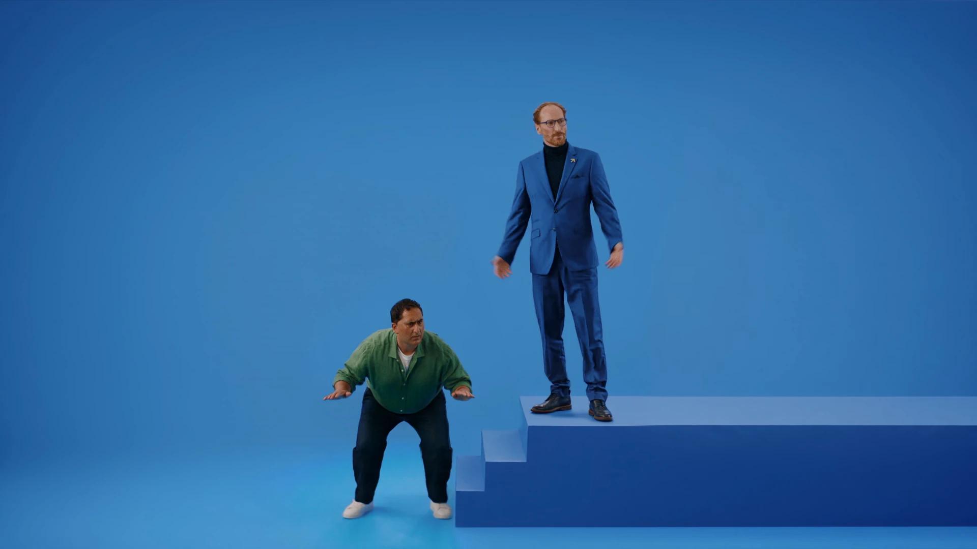Raisin blue-world reveal, Michael and the Voice of Reason as the world resolves to Raisin blue, Tungsten Media