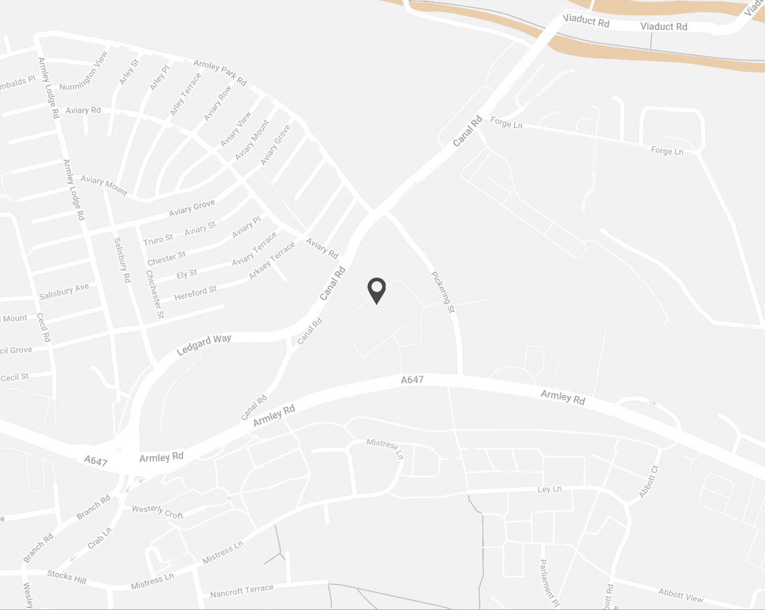 Map showing Tungsten Media in Leeds